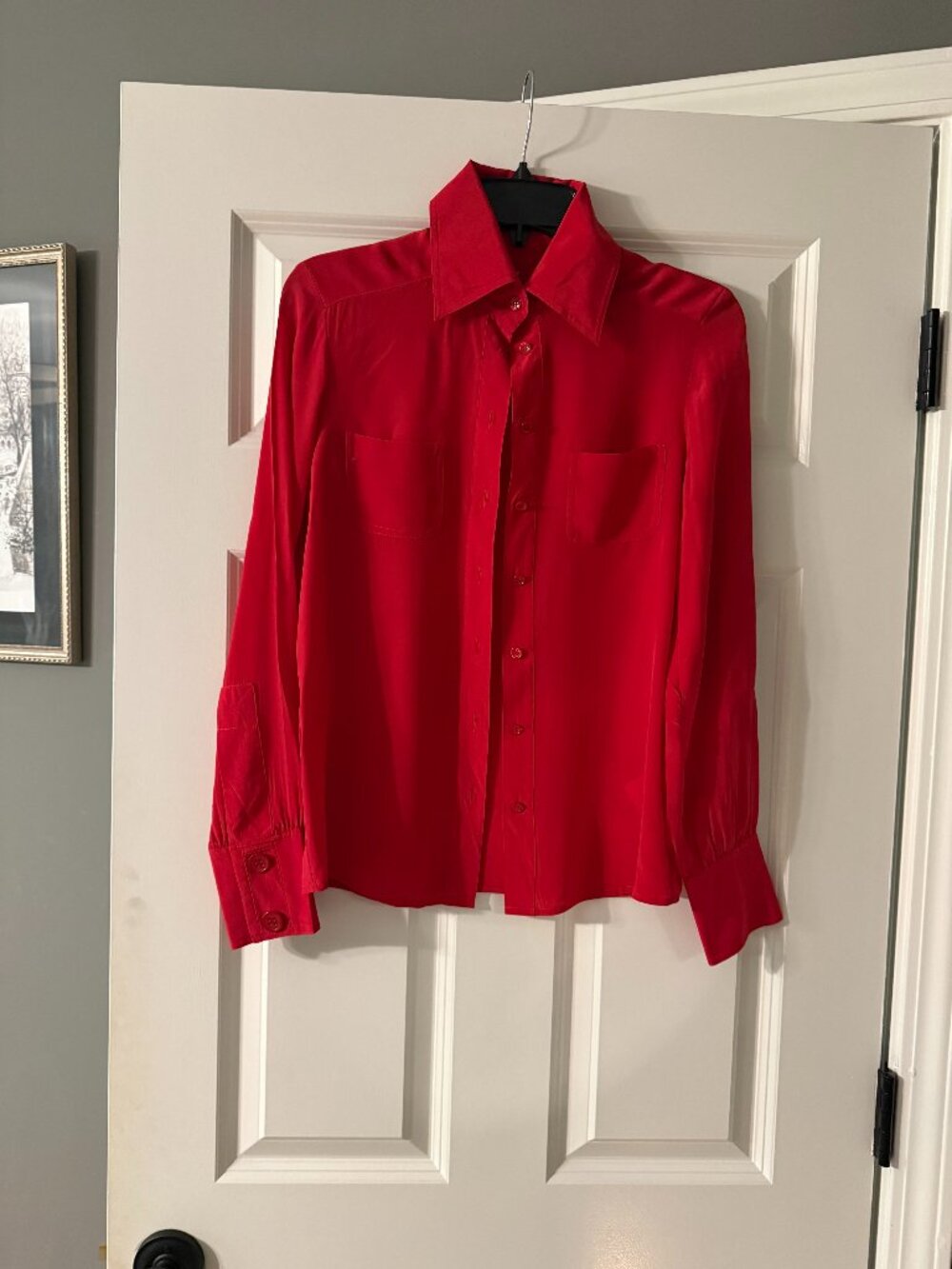 **Escada Sport Red Button-Down**